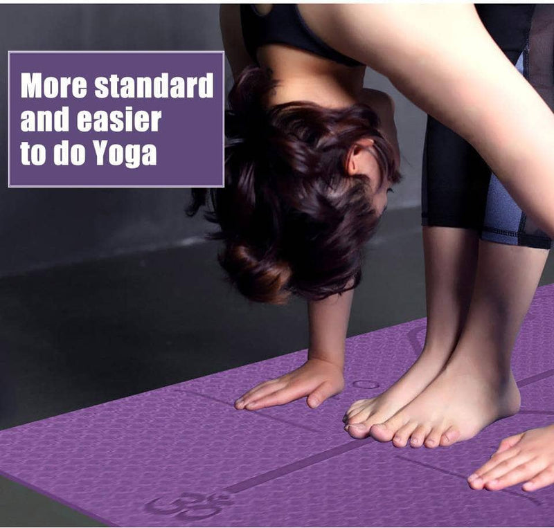 Premium Yoga Mat with Position Alignment System